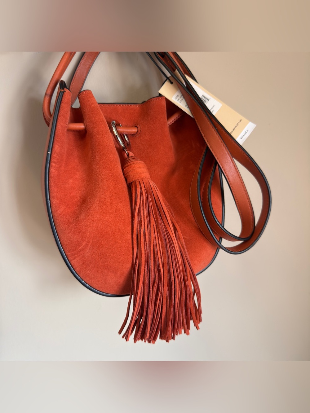 Rebecca Minkoff Suede Tassel Crossbody bag